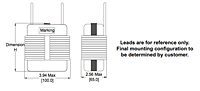 Dimensional Drawing for PX1391 Series Reactors for Inverter Systems